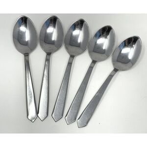 Maper-Inox Stainless Pointed Tip Handle Dinner Place Spoons 8” Set Of 5 MCM